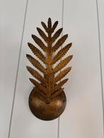 7 Bronzen Wandlampen met Veertjes - Zo Goed Als Nieuw, Ophalen, Zo goed als nieuw, Metaal