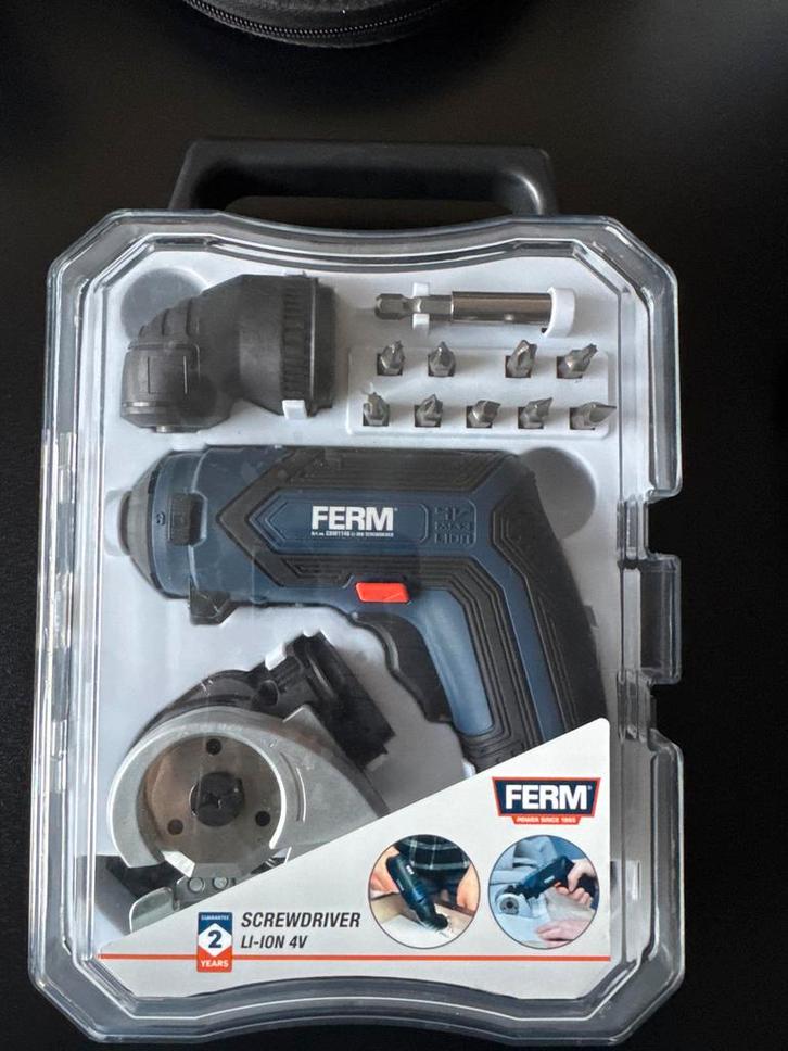 Ferm Draadloze schroevendraaier, Doe-het-zelf en Verbouw, Gereedschap | Handgereedschap, Nieuw, Ophalen
