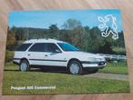 Peugeot 405 commercial bestelwagen folder, Ophalen of Verzenden, Zo goed als nieuw, Peugeot
