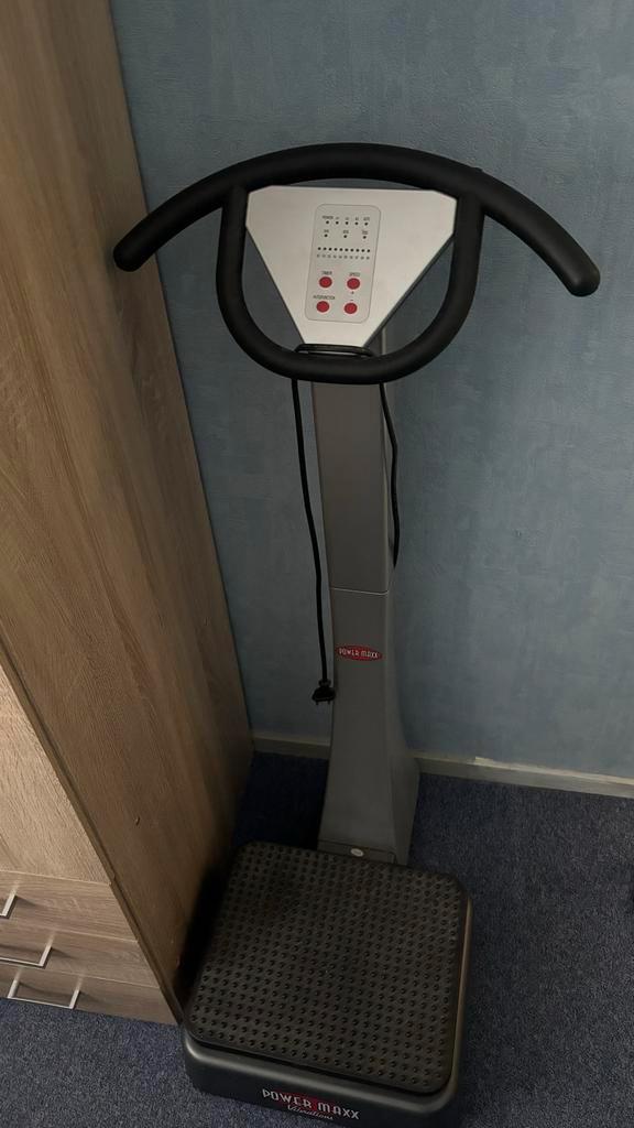 Power Maxx Trilplaat - Perfect voor Thuis Fitness!, Sport en Fitness, Fitnessapparatuur, Gebruikt, Trilplaat, Benen, Metaal, Ophalen