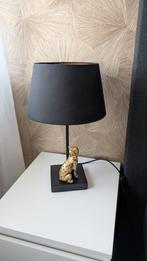 Leuke tafellamp met gouden luipaard, Ophalen of Verzenden, Zo goed als nieuw, Stof, Minder dan 100 cm