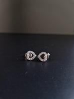 Hartjes oorbellen met zirkonia zilver MOEDERDAG, Ophalen of Verzenden, Nieuw, Zilver, Zilver