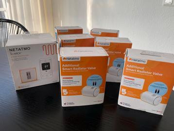 Netatmo Slimme Thermostaat + 6 Radiatorkranen - Compleet! beschikbaar voor biedingen