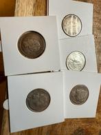 Set 5 halve guldens Wilhelmina, Postzegels en Munten, Munten | Nederland, ½ gulden, Setje, Zilver, Ophalen of Verzenden
