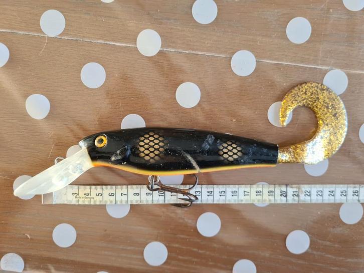 Musky Mania Squirrely Ernie Black Perch, Watersport en Boten, Hengelsport | Roofvissen, Gebruikt, Overige typen, Ophalen of Verzenden