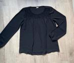 Zwarte dames blouse, Ophalen of Verzenden, Zo goed als nieuw, Maat 38/40 (M), Zwart