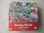 6 Legpuzzels Goliath 1000 stukjes Wacky World, Ophalen of Verzenden, 500 t/m 1500 stukjes, Zo goed als nieuw, Legpuzzel