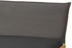 Easton 2-persoonsbed - Massief eiken - hoofdbord Grijs