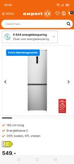 Koelkast vriezer combinatie incl. Garantie, Ophalen, 200 liter of meer, Met aparte vriezer, 160 cm of meer