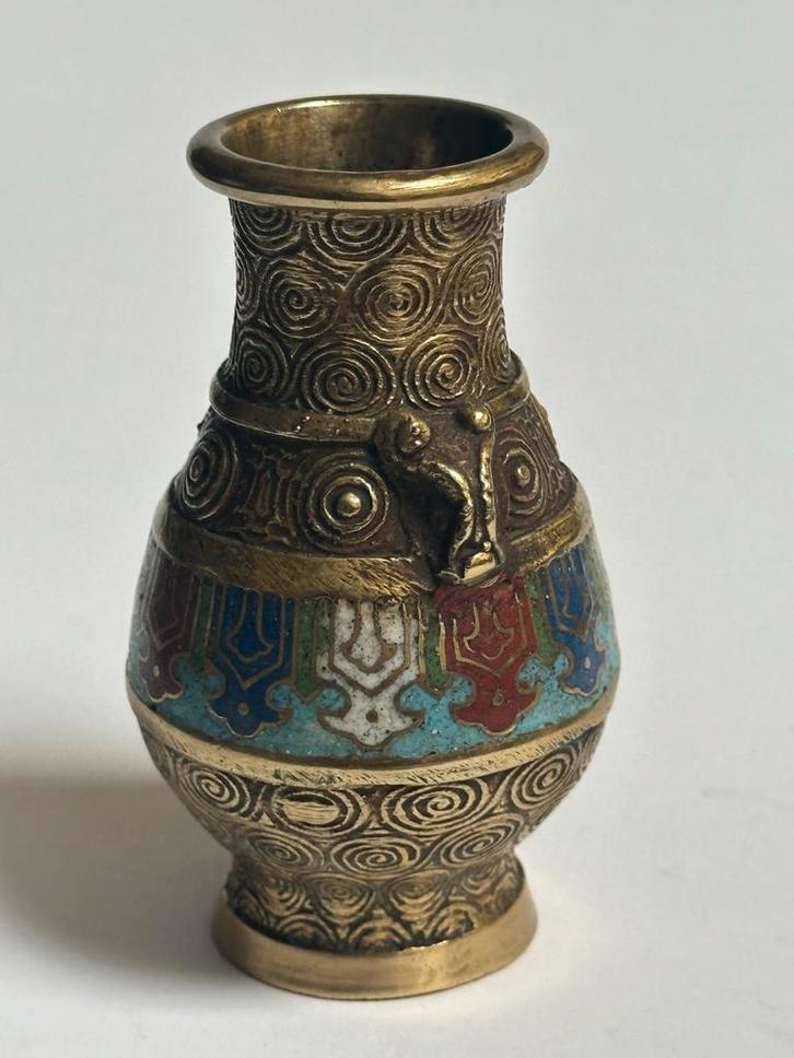 Chinees Cloisonné Vaasje, 19e Eeuw, Antiek en Kunst, Antiek | Vazen, Ophalen of Verzenden