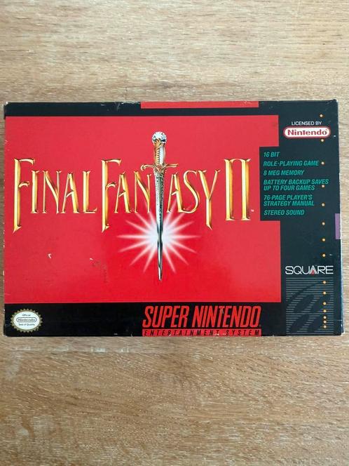 Final Fantasy II (NTSC) (SNS P F4), Spelcomputers en Games, Games | Nintendo Super NES, Zo goed als nieuw, Role Playing Game (Rpg)