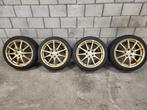 18 Inch DOTZ Shuriken Dunlop Sport Maxx 225/40/ZR18, Ophalen, 18 inch, Gebruikt, Banden en Velgen