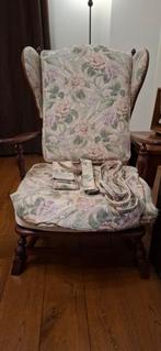 Eiken Wing Chair - Stofferingsproject, Huis en Inrichting, Fauteuils, Ophalen, Hout, 75 tot 100 cm, Zo goed als nieuw