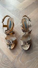 Bruin gevlekte schoenen, maat 40, merk Sensunique, Overige kleuren, Sensunique, Gedragen, Sandalen of Muiltjes