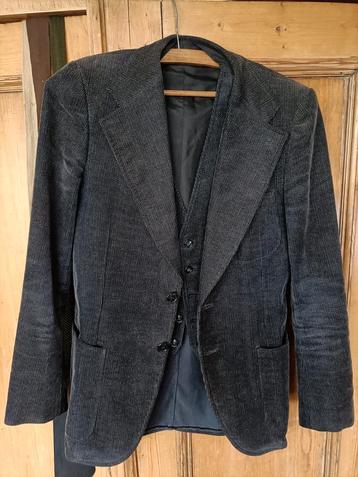 Vintage corduroy tweedelig pak beschikbaar voor biedingen