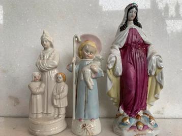 Div. Porseleinen beeldjes/ La Salette/ kindje jezus/ Maria. beschikbaar voor biedingen