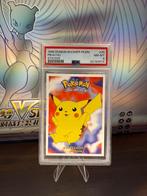 Pikachu Dunkin Boomer sticker #25 PSA 8 (pop 2), Ophalen of Verzenden, Zo goed als nieuw, Losse kaart