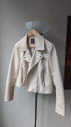 Soft white semi leather spring jacket, biker jacket, Kleding | Dames, Jassen | Zomer, Primark, Beige, Maat 42/44 (L), Ophalen of Verzenden