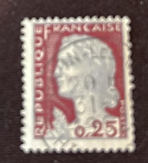 1960 Frankrijk Marianne de Decaris 0,25 Yvert 1263 gebruikt, Postzegels en Munten, Postzegels | Europa | Frankrijk, Gestempeld