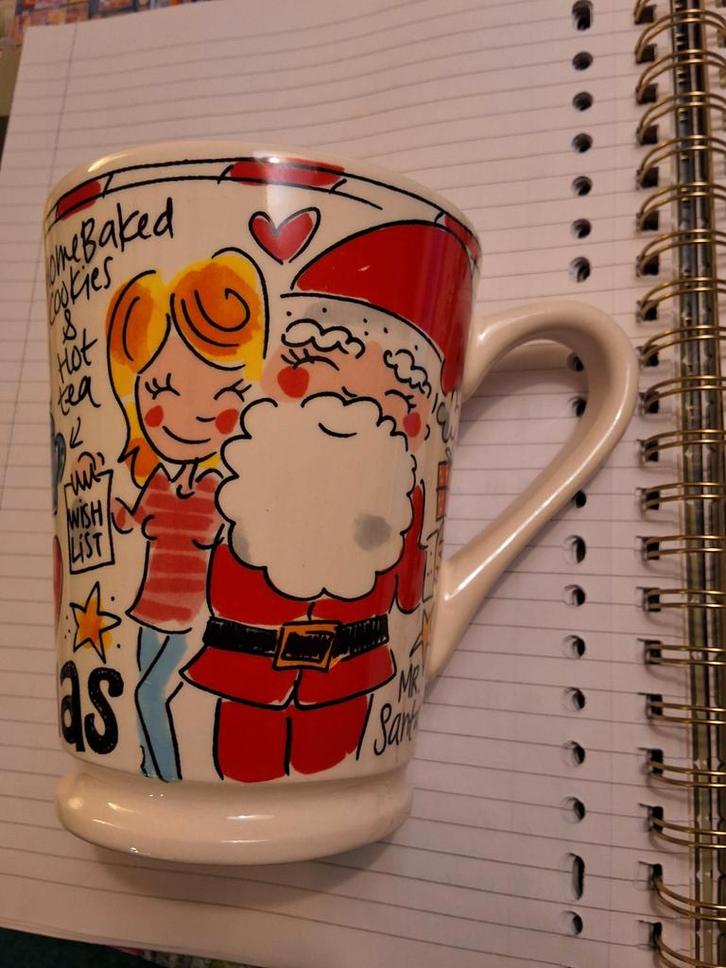 Kerstservies Blond, XL mok, kerst, Huis en Inrichting, Keuken | Servies, Zo goed als nieuw, Kop(pen) en/of Schotel(s), Blond Amsterdam