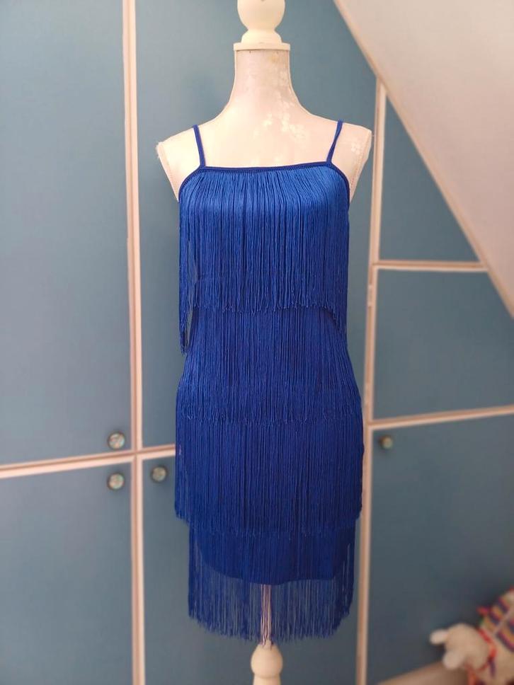 Jurkje van Shein, maat 38, Kleding | Dames, Jurken, Gedragen, Blauw, Ophalen of Verzenden