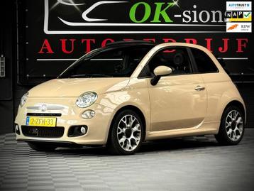Fiat 500 S Sport Cabrio Beige/Cappuccino/Airco/Xenon/NAP/NLa beschikbaar voor biedingen