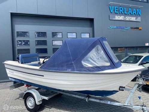 Ornvik 435 RLX / Ruim zonnedek / 15 pk 4 takt motor uit 2017, Watersport en Boten, Vis- en Consoleboten, Gebruikt, 3 tot 6 meter