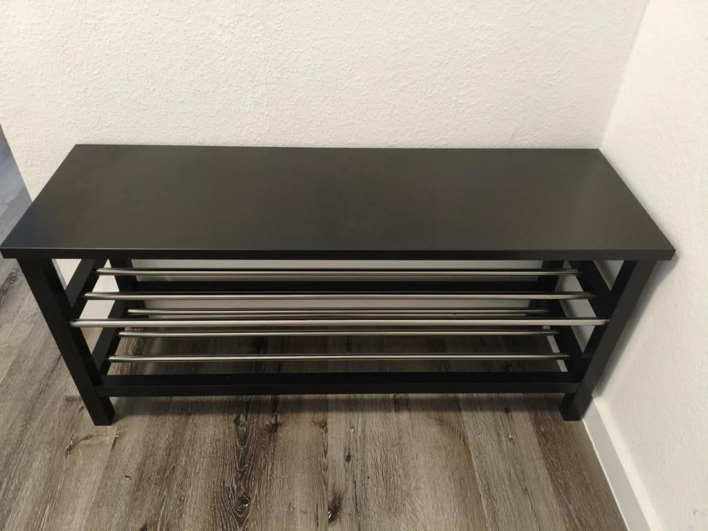 Wandkapstok + bank met schoenenrek IKEA TJUSIG, Huis en Inrichting, Kasten | Schoenenrekken, Gebruikt, Ophalen