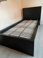 Bed IKEA, Huis en Inrichting, Ophalen, 90 cm, Eenpersoons, Zwart