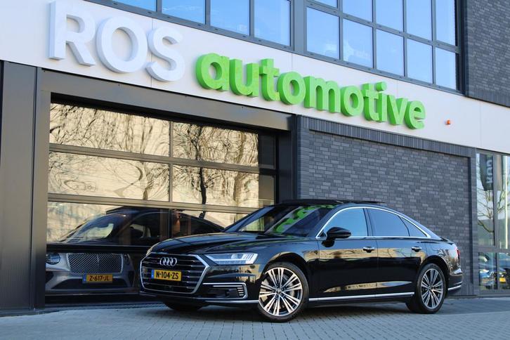Audi A8 60 TFSI e quattro Pro Line Plus | PANO | B&O | MASSA, Auto's, Audi, Bedrijf, Te koop, A8, 360° camera, 4x4, ABS, Achteruitrijcamera
