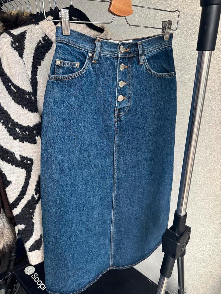 Won Hundred blauwe midi spijker rok, Kleding | Dames, Rokken, Zo goed als nieuw, Maat 34 (XS) of kleiner, Blauw, Onder de knie