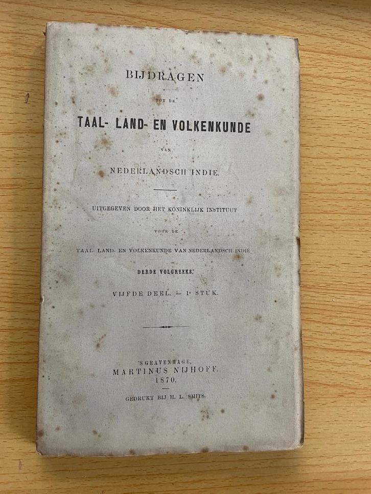 Bijdragen tot de Taal-, Land- en Volkenkunde van N.-Indië 17, Boeken, Overige Boeken, Gelezen, Ophalen of Verzenden