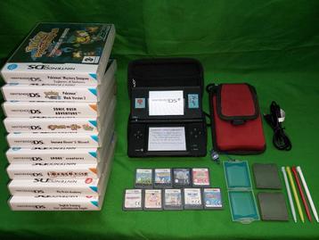 Nintendo DSi Black incl. 9 Games and 2 Cases beschikbaar voor biedingen