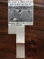 Voetbal krantenartikel Willem II Ajax november 1963, Ophalen of Verzenden, Gebruikt, Ajax