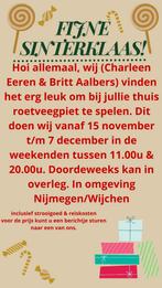 Zwarte piet / roetveeg piet op bezoek!, Diversen, Sinterklaas, Ophalen of Verzenden, Nieuw