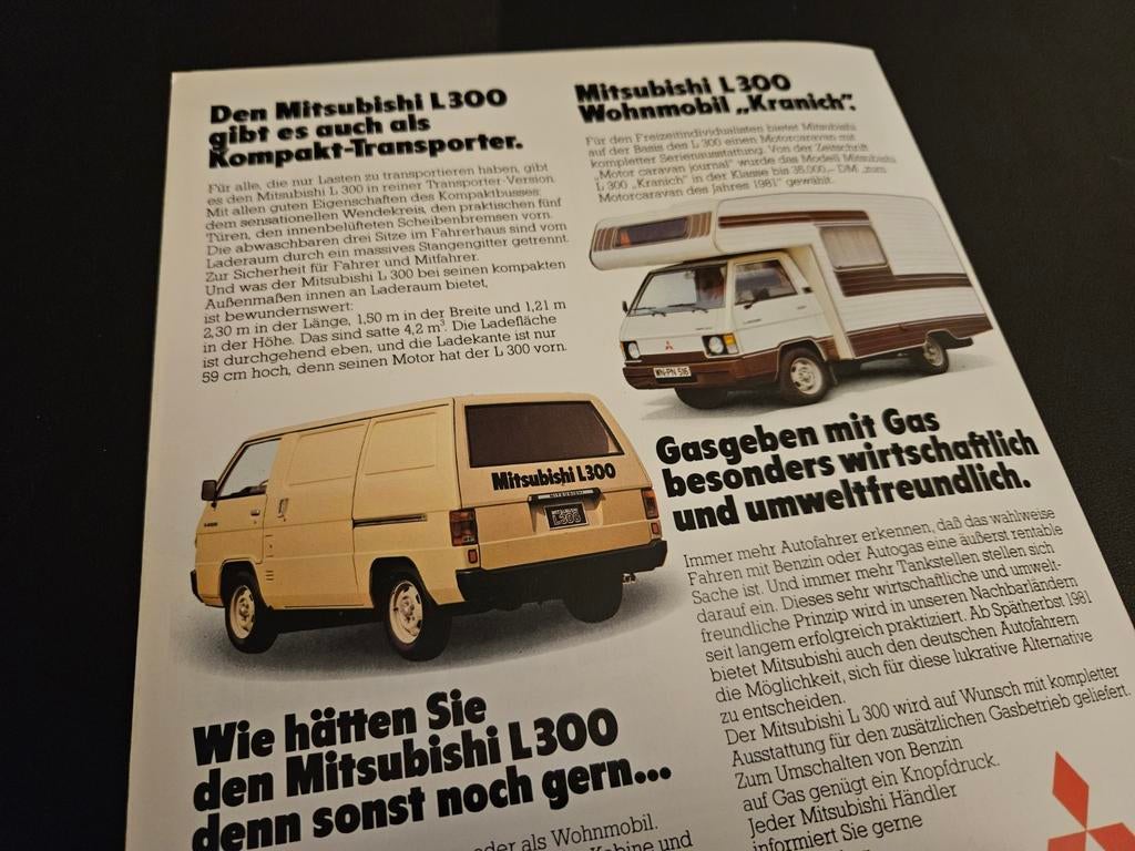 Brochure Mitsubishi L300 1981, Ophalen of Verzenden, Zo goed als nieuw, Mitsubishi