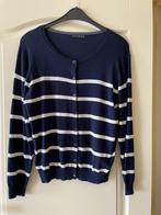 Blauw vestje met witte strepen, Verzenden, Zo goed als nieuw, Maat 42/44 (L), Blauw
