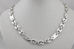 Zilveren ketting Koffieboon patroon 58cm, Sieraden, Tassen en Uiterlijk, Kettingen, Eu, Gebruikt, Eu, Ophalen of Verzenden