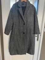 Winterjas van C&A zwartwit wol met maat 46/48, Zwart, Ophalen of Verzenden, Jas of Mantel, Gedragen