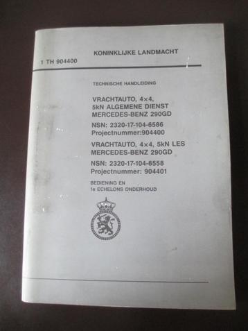 Manual / handleiding / th Mercedes mb 290 gd beschikbaar voor biedingen