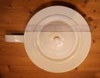 Antieke ondersteek / bedpan / bedpo, wit emaille, Ophalen of Verzenden