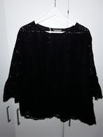 H&M+ Zwarte Kanten Blouse/Top Maat 2XL, Kleding | Dames, Grote Maten, H&M, Verzenden, Nieuw, Blouse of Tuniek