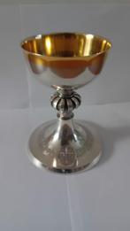 Prachtige Missie Beker 24krt,s Verguld met Mooie Tekst., Antiek en Kunst, Antiek | Religie, Ophalen of Verzenden