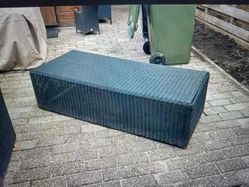 Loungeset tafel zwart rotan  beschikbaar voor biedingen