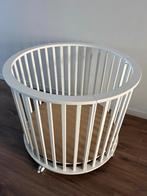 Witte ronde box op wielen, Kinderen en Baby's, Boxen, Ophalen, Zo goed als nieuw, Rond, In hoogte verstelbaar