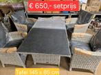 Uitverkoop nieuwe tuin stoelen tafels Wicker All seasons, Ophalen of Verzenden, Nieuw, Kunststof