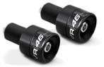 VR|46 Racing bar end gewichten universeel zwart, Motoren, Floris versterlaan 65h  2316 DZ Leiden, Ophalen of Verzenden, Info@barracudamoto.nl