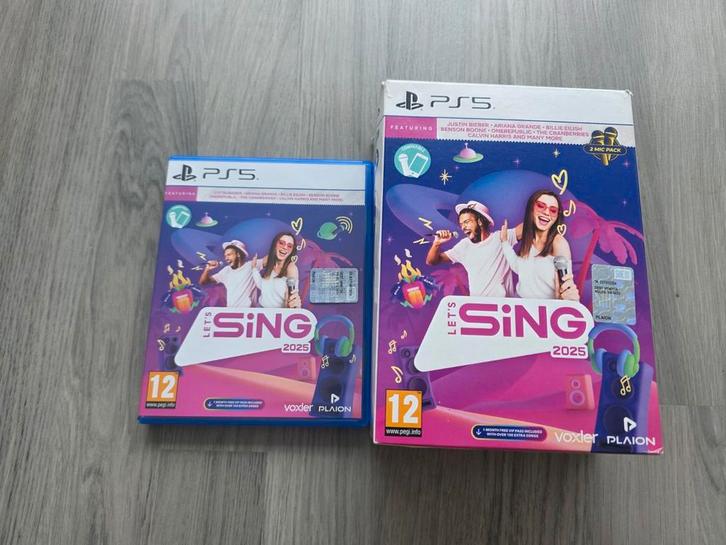 Lets Sing 2025 voor PS5+ 2x microfoon+DLC Lees Goed, Spelcomputers en Games, Games | Sony PlayStation 5, Zo goed als nieuw, Ophalen of Verzenden