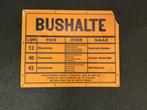 GVB BUSHALTE BORD, Verzamelen, Ophalen of Verzenden, Zo goed als nieuw, Trein, Overige typen