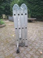 Aluminium Vouwladder Excelsior 4 x 3, Doe-het-zelf en Verbouw, Ladders en Trappen, Ophalen, Gebruikt